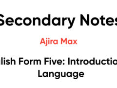 English Form Five: Introduction to Language English Form Five: Introduction to Language