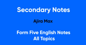 Form Five English Notes